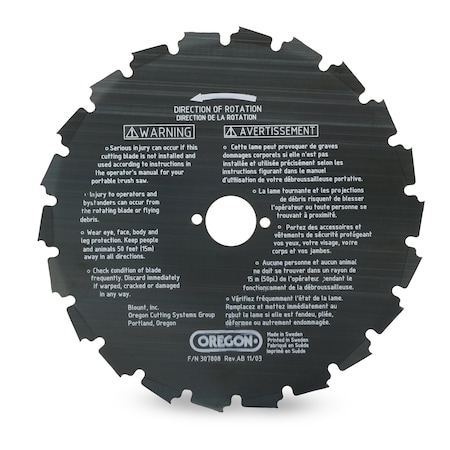 Oregon Clearing Saw Blade Grass & Brush Cutter, EIA, 22-Tooth 41-931